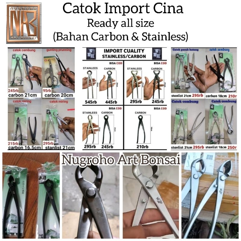 Jual Catok Bonsai Import Carbon Stainless Shopee Indonesia