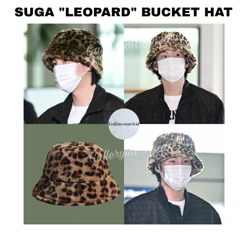 Jual SUGA BTS LEOPARD BUCKET HAT | Shopee Indonesia