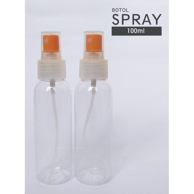 Jual Botol Spray 60 ML / 100 ML / 250 ML (TUTUP Bening atau Orange ...
