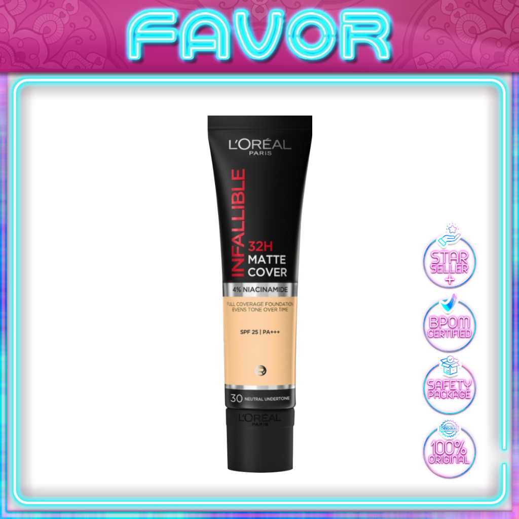 Jual Loreal Paris Infallible 32h Matte Cover Liquid Foundation Natural Tahan 32 Jam Make Up 5478