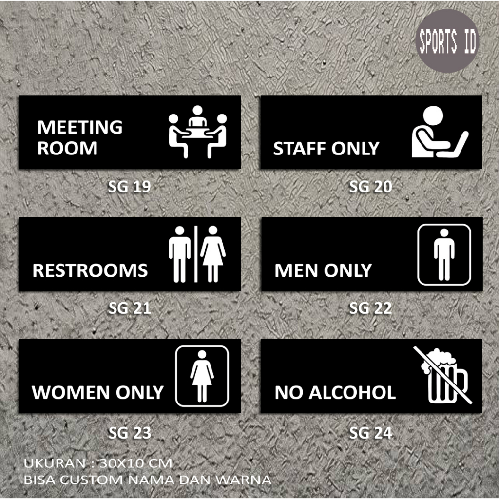 Jual PAPAN SIGN - PAPAN PETUNJUK - SIGN BOARD - PAPAN PETUNJUK CUSTOM ...