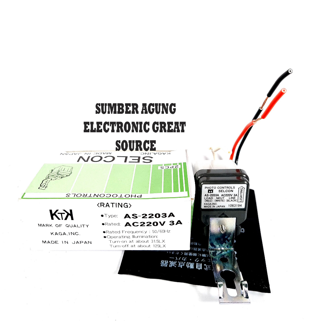 Jual Selcon 3A Sensor Listrik Lampu Japan Photo Controls Sensor Cahaya ...