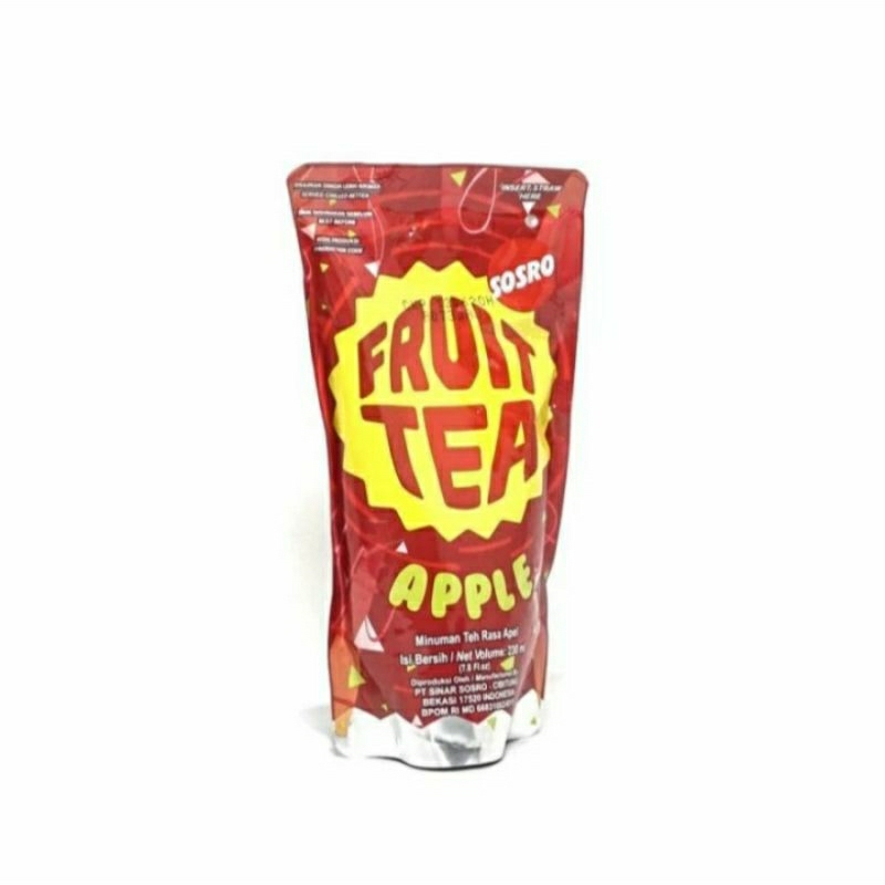 Jual Fruit Tea Pouch Karton 1dus isi 24 pack × 200ml (Sosro) | Fruitea ...