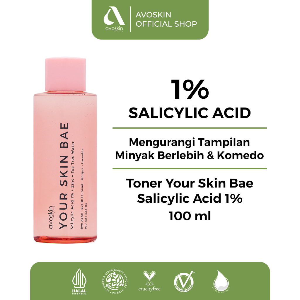 Jual Toner Avoskin Your Skin Bae Salicylic Acid 100ml-Untuk Kulit ...