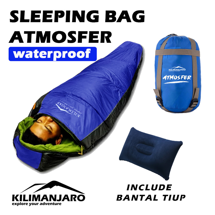 Jual SB Sleeping Bag Mummy Kilimanjaro Atmosfer Dacron Plus Bantal
