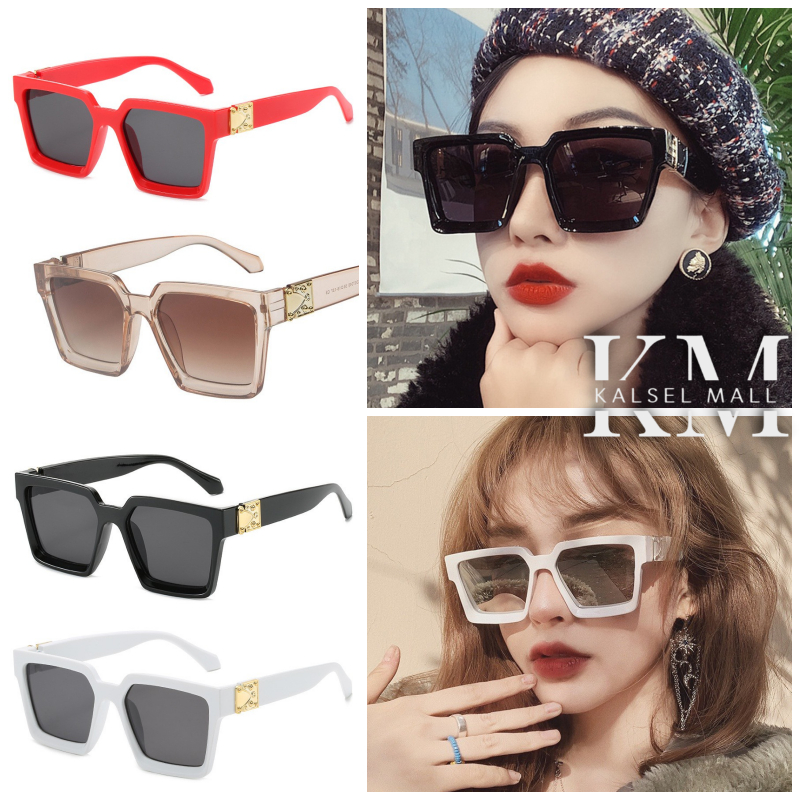 Jual Kacamata Hitam Wanita Artis Anti Silau Matahari Andin Bentuk Frame ...