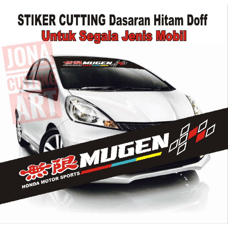 Jual Stiker Cutting Kaca Depan Mobil Mugen Power Racing Shopee Indonesia