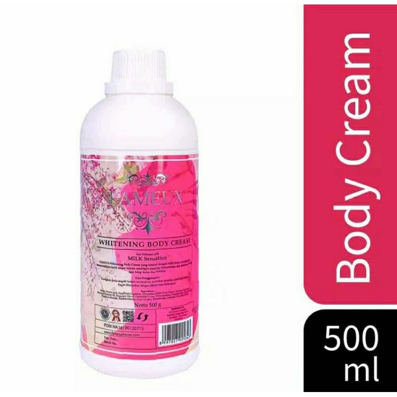 Jual Fameux Whitening Body Cream BLEACHING 500 ML BODY BLEACHING