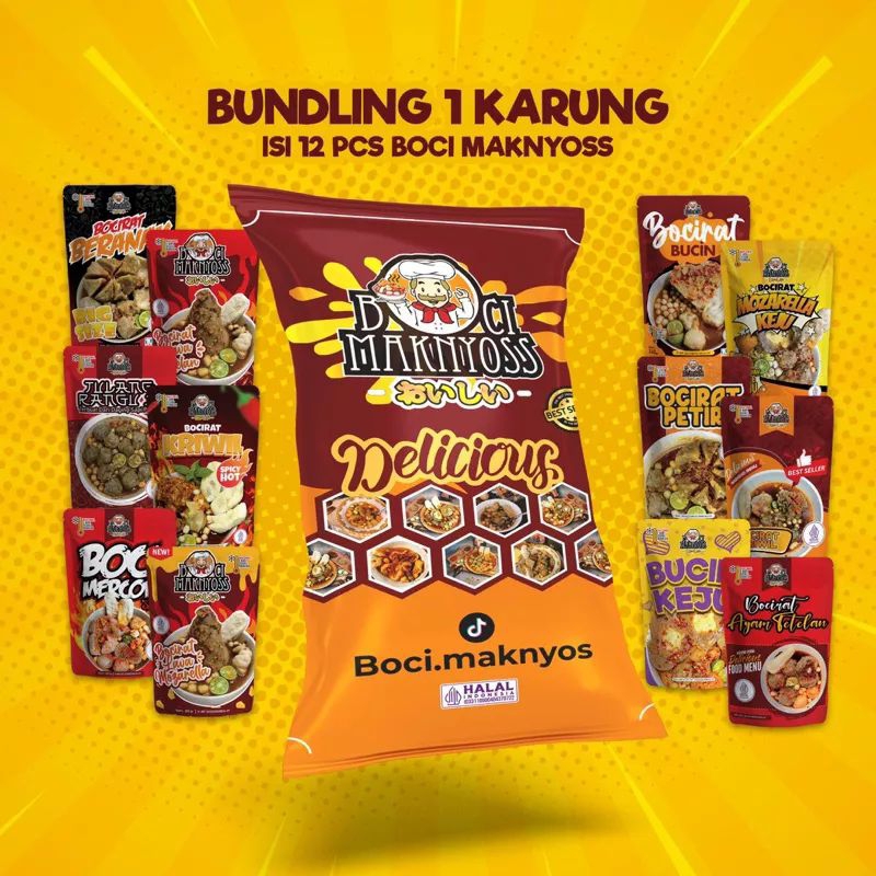 Jual Paket 1 Karung Bocirat Maknyos (12pcs Boci Maknyos) | Shopee Indonesia