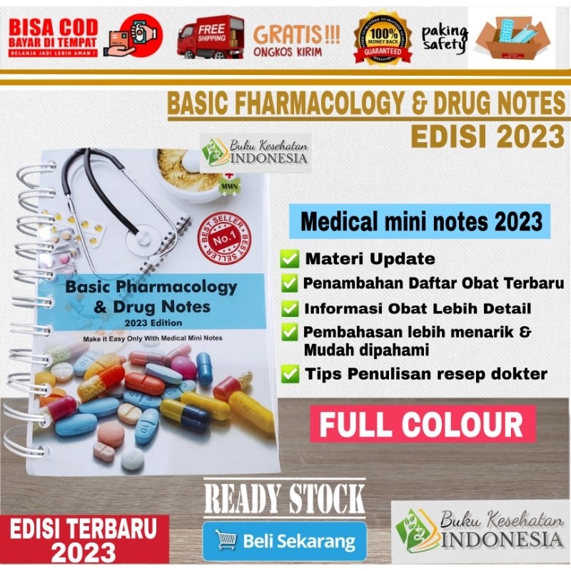 Jual BEST SELLER BASIC PHARMACOLOGY & DRUG NOTES EDISI 2023 MEDICAL ...