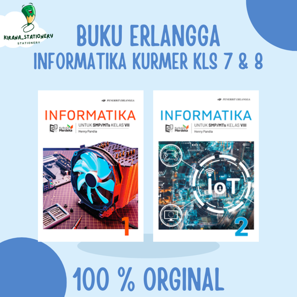 Jual BUKU INFORMATIKA SMP KELAS 7 KELAS 8 ERLANGGA BY Henry Pandia ...