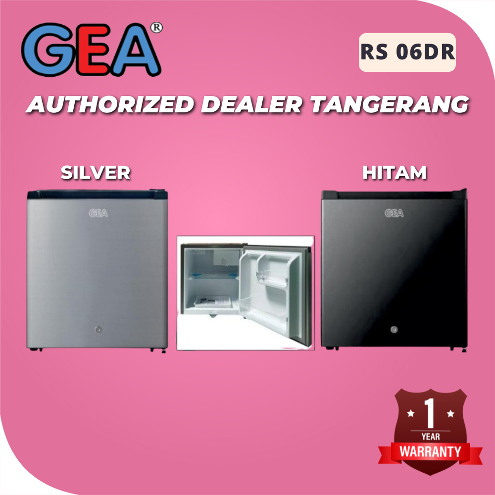 Jual Kulkas Mini Bar Gea Rs Dr Portable Black Silver Original