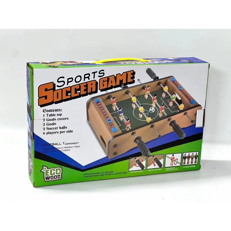 Jual sepakbola wooden meja papan model kayu sports Mainan soccer