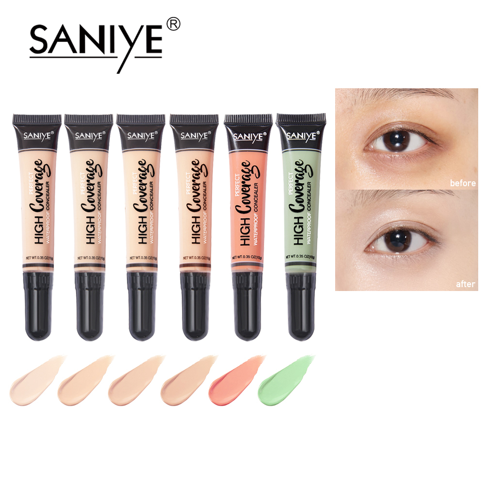 Jual SANIYE [BPOM] SHOPEE EXCLUSIVE Concealer Orange dan Hijau Waterproof Wajah Full Coverage