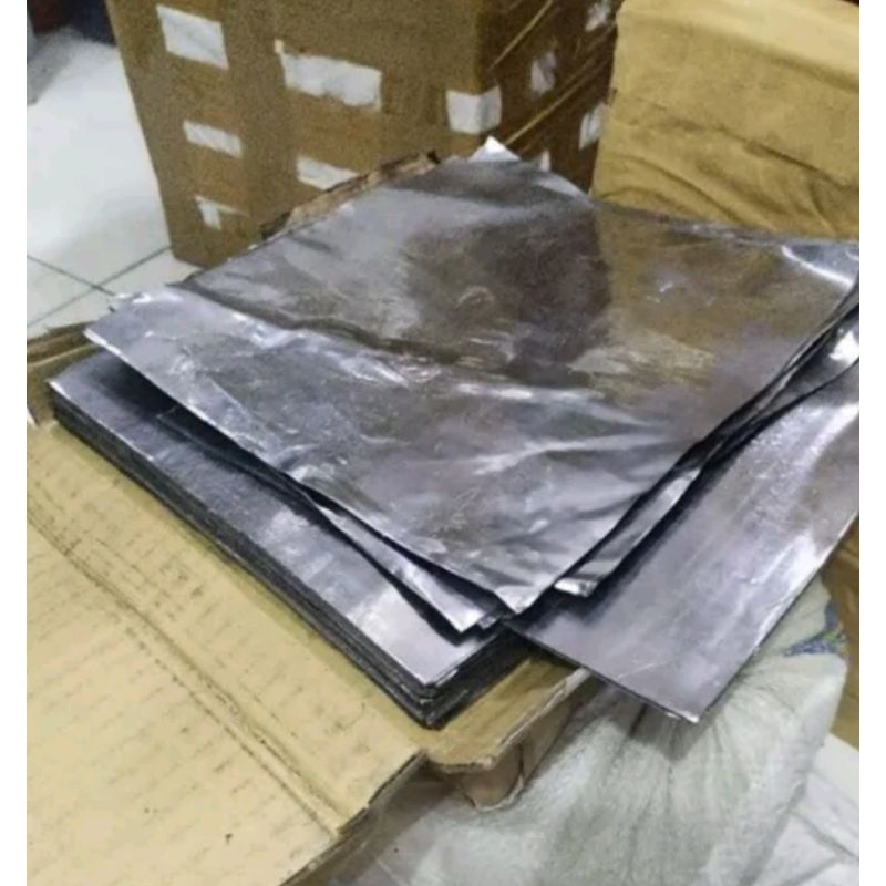 Jual 11 lembar (+/_1kg) timah daun 20x20cm | Shopee Indonesia