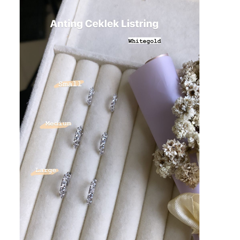 Jual AN CEKLEK LISTRING WHITEGLD | Shopee Indonesia