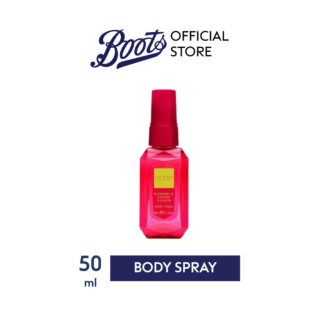 Jual TED BAKER RASPBERRY & ORANGE BLOSSOM BODY SPRAY 50ML Shopee