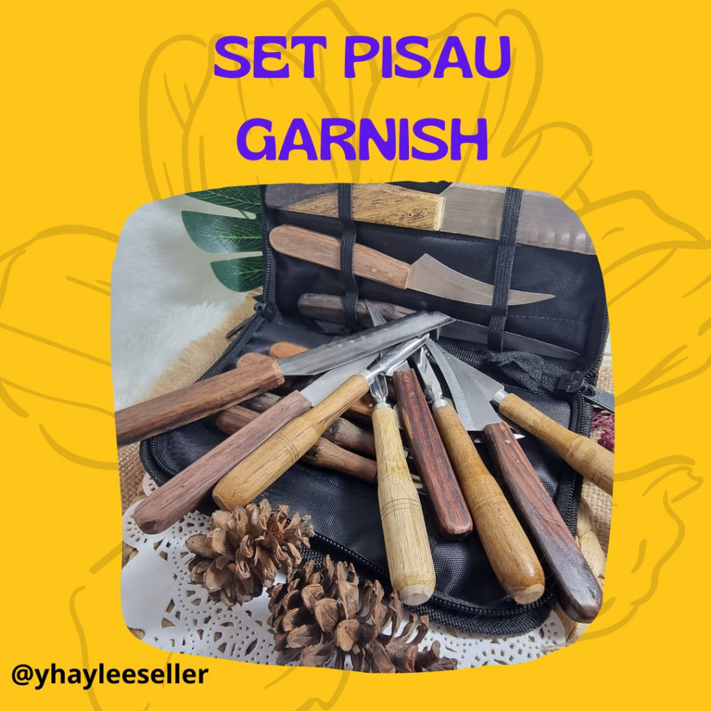 Jual Pisau Garnish Ukir Buah Sayur Set Pisau Garnish Ukir Hias Buah