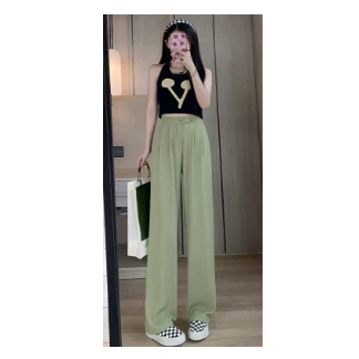 Cjwp H987 Tino Pants Kulot Celana Kancing Hw Cullote Pants Highwaist Wanita Kulot Karet