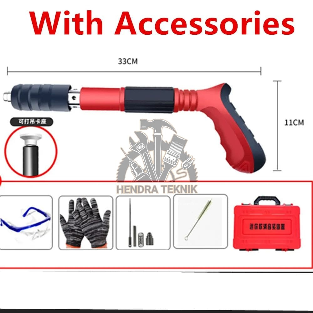 Jual Alat Tembak Paku Beton Set Mm Stampset Tipe T Paku Tembok