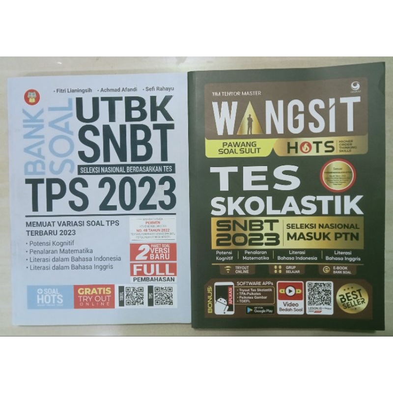 Jual Bank Soal Utbk Snbt Tps Buku Wangsit Tes Skolastik Snbt Shopee Indonesia