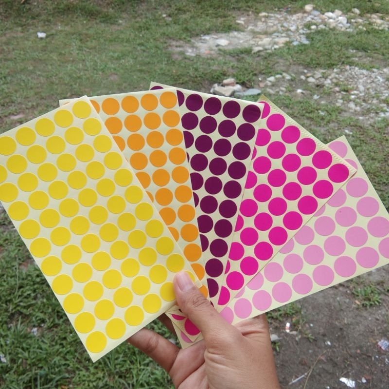 Jual stiker dot warna isi 66 pcs | Shopee Indonesia