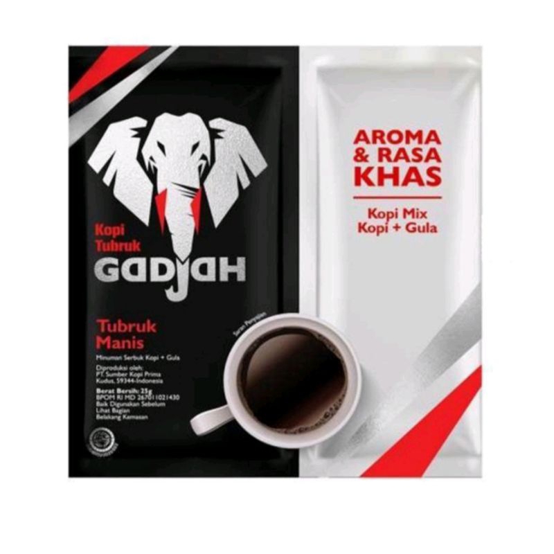 Jual Kopi gajah tubruk renceng isi 10 sachet Shopee Indonesia