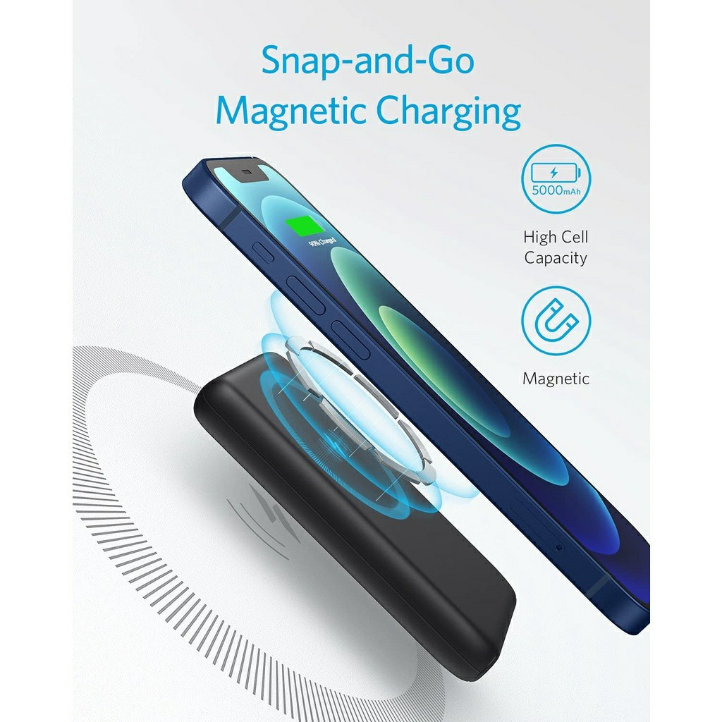 Jual 【COD】Magnetic Magsafe Powerbank 10000mAh Fast Charging Wireless ...