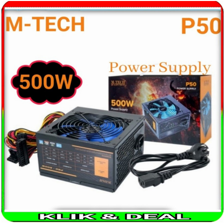Jual power supply cpu P50 500W original M-TECH | Shopee Indonesia