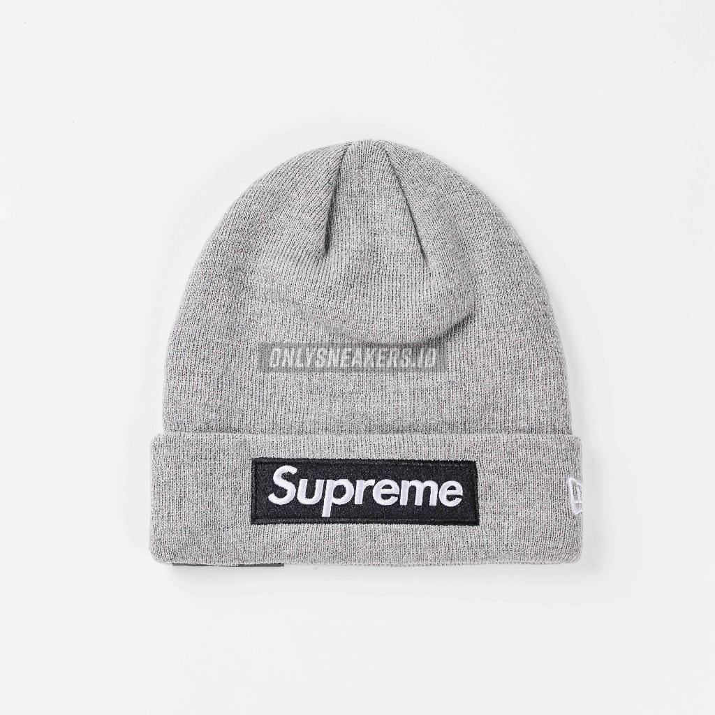 Jual SUPR BOX LOGO BEANIE GREY FW22 | Shopee Indonesia