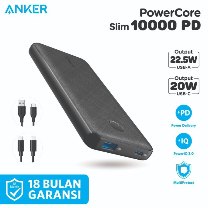 Anker PowerCore Powerbank PB 10000 mAh PD QC USB C Kids Safety Y1121