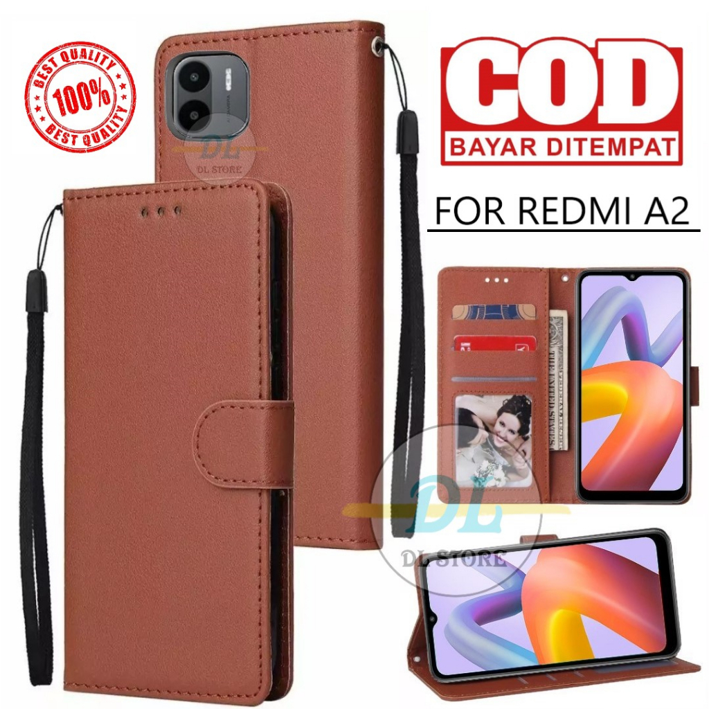 YKNIUFLY Cover per Xiaomi Redmi A2 Plus, Pelle PU Premium Magnetico