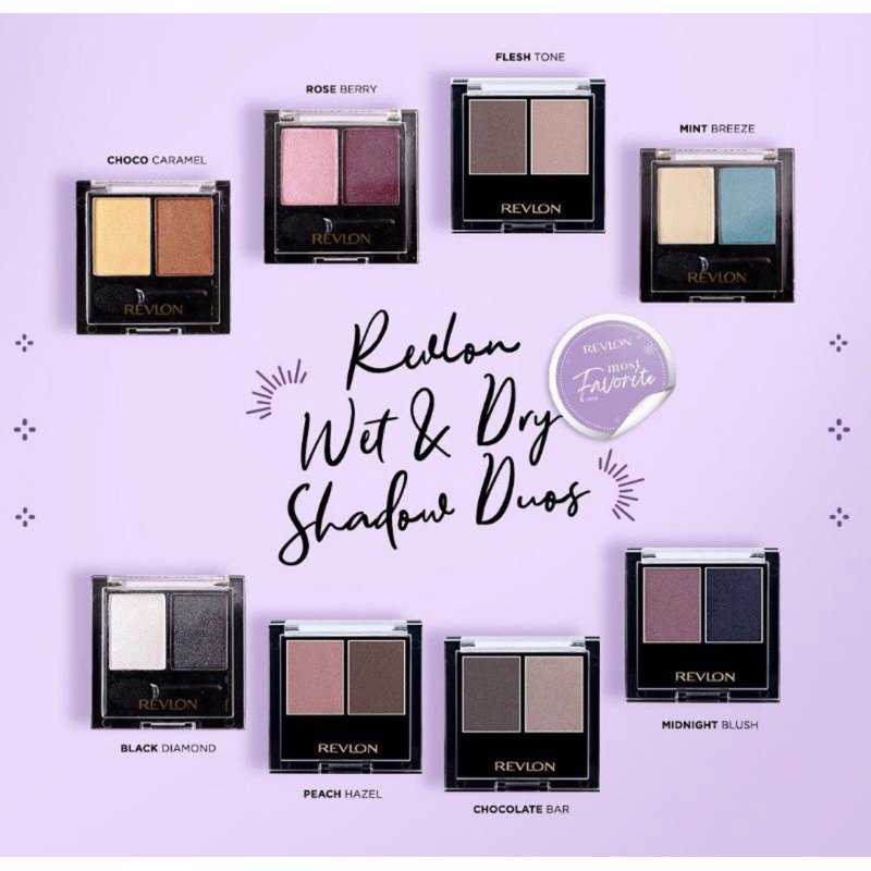 Jual REVLON WET DRY EYESHADOW DUO | Shopee Indonesia
