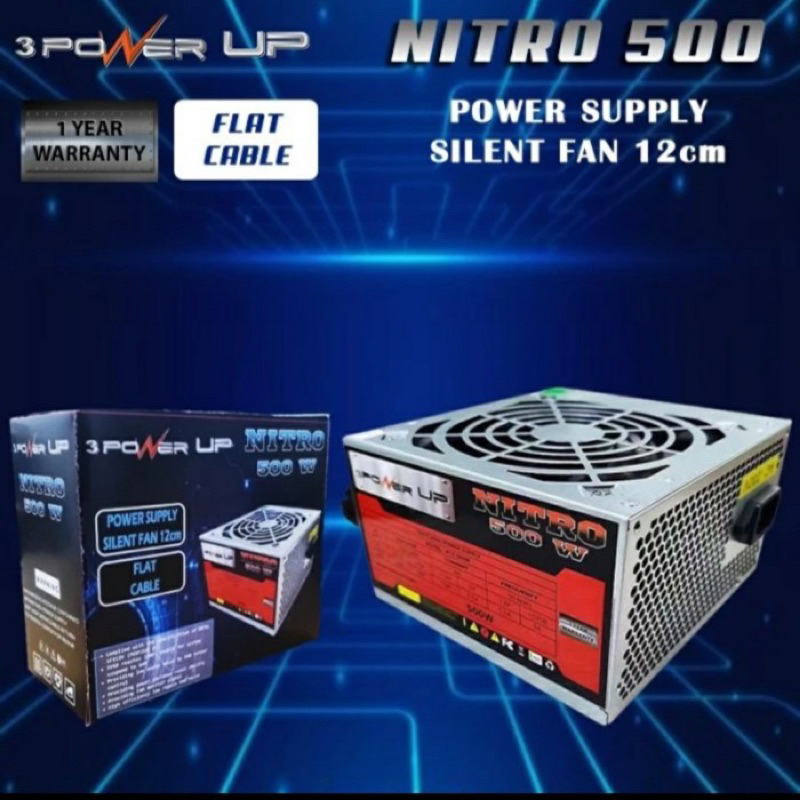 Jual Power supply Komputer Power Up 500watt PSU 3 Power Up 500W ...