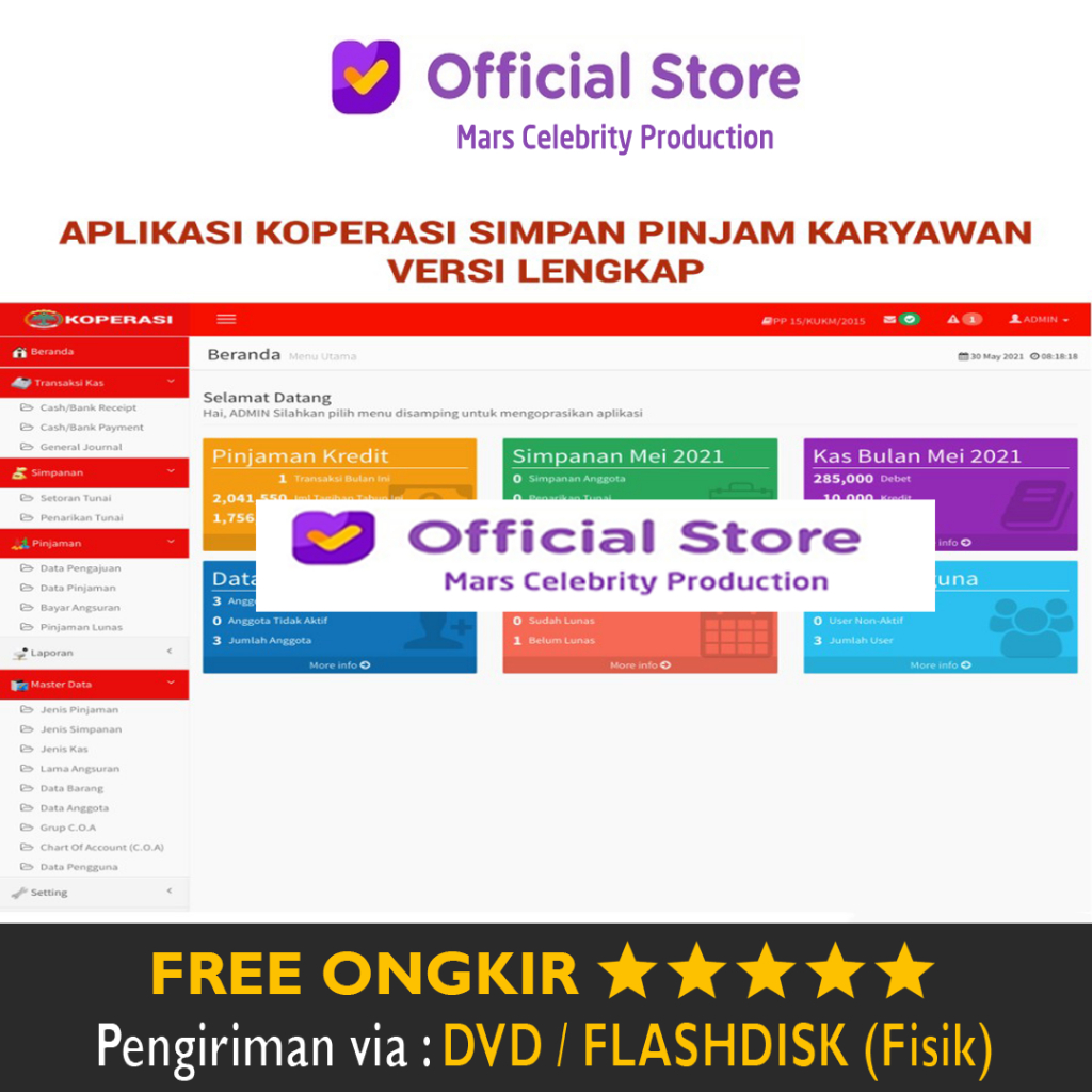 Jual Source Code Aplikasi Koprasi Koperasi Karyawan Simpan Pinjam Php Ci Codeigniter Siap Pakai 1319