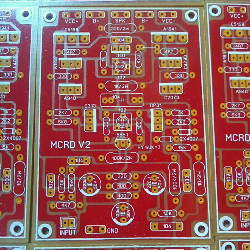 Jual PCB MCRD V2 LOWSUB VR DCO DAN BIAS SERVO warna merah | Shopee