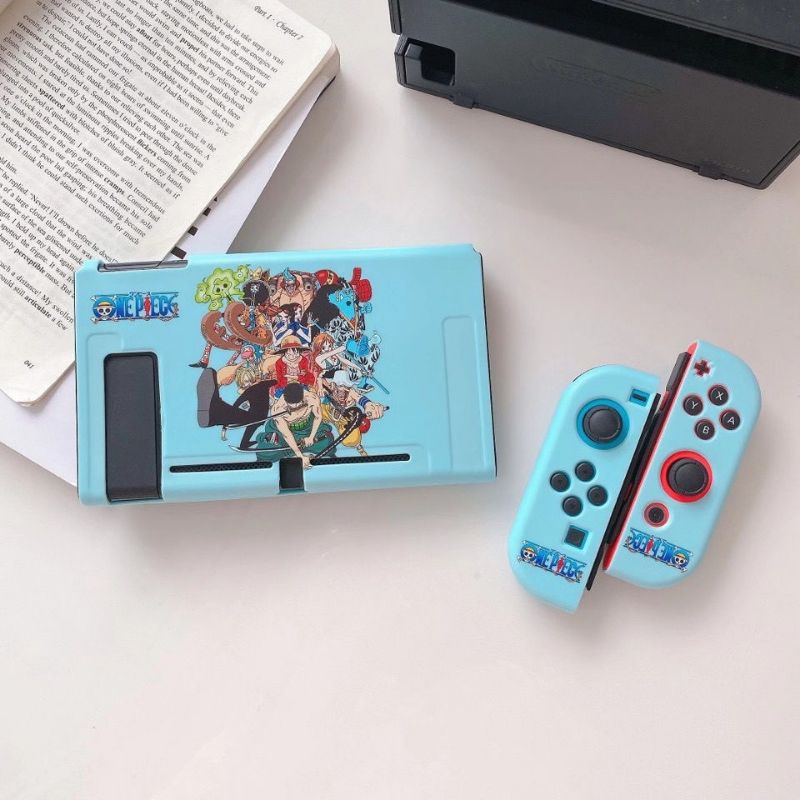 Jual Case Nintendo Switch OLED v2 v1 Casing One Piece Biru Silikon ...