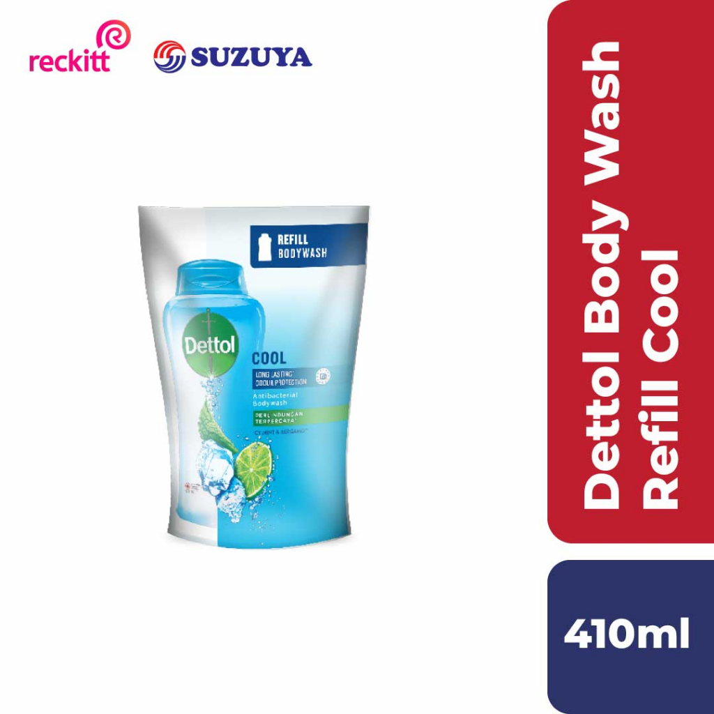 Jual Dettol Body Wash Refill Cool 410Ml | Shopee Indonesia