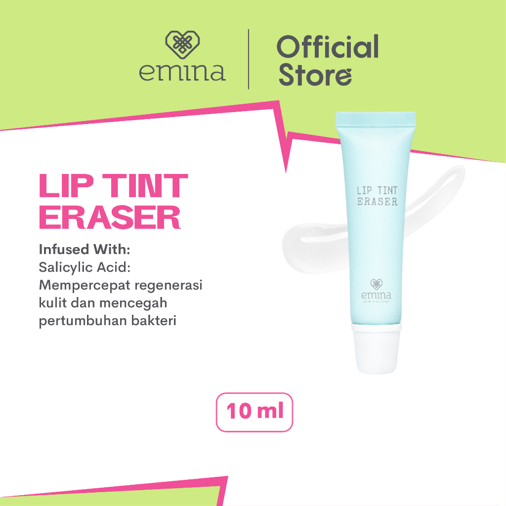 Jual Emina Lip Tint Eraser 10 mL Pembersih Lip Tint Gel Lembut di