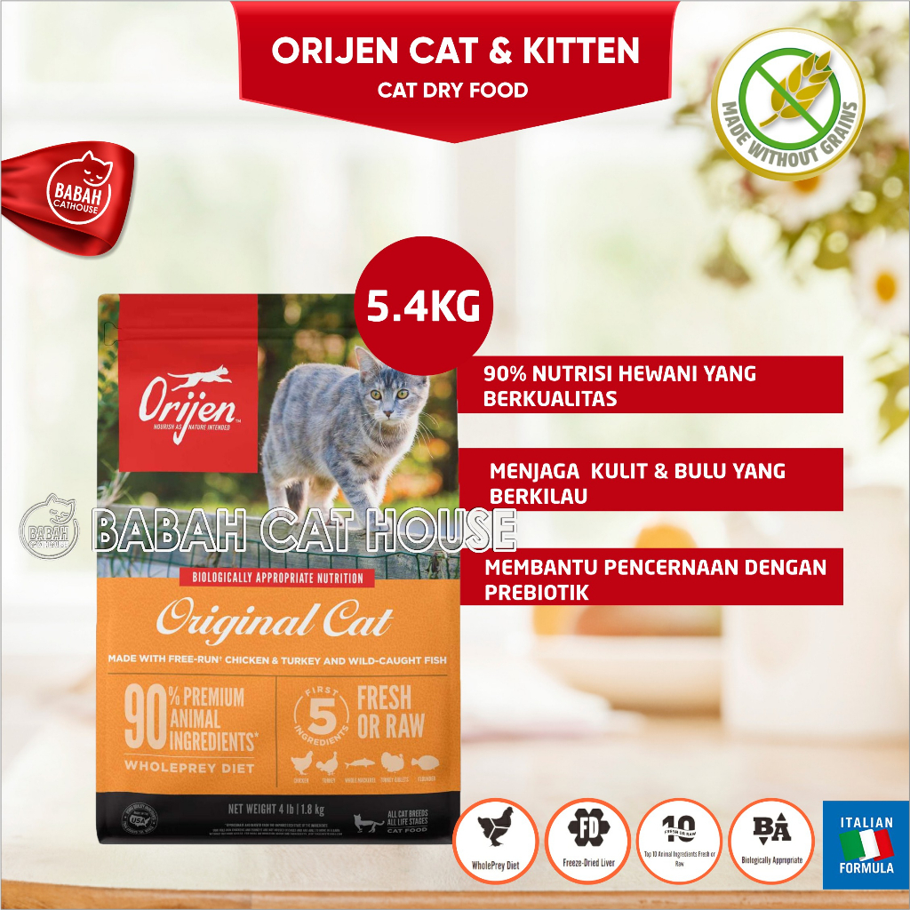 Orijen cat & hotsell kitten 5 4 kg