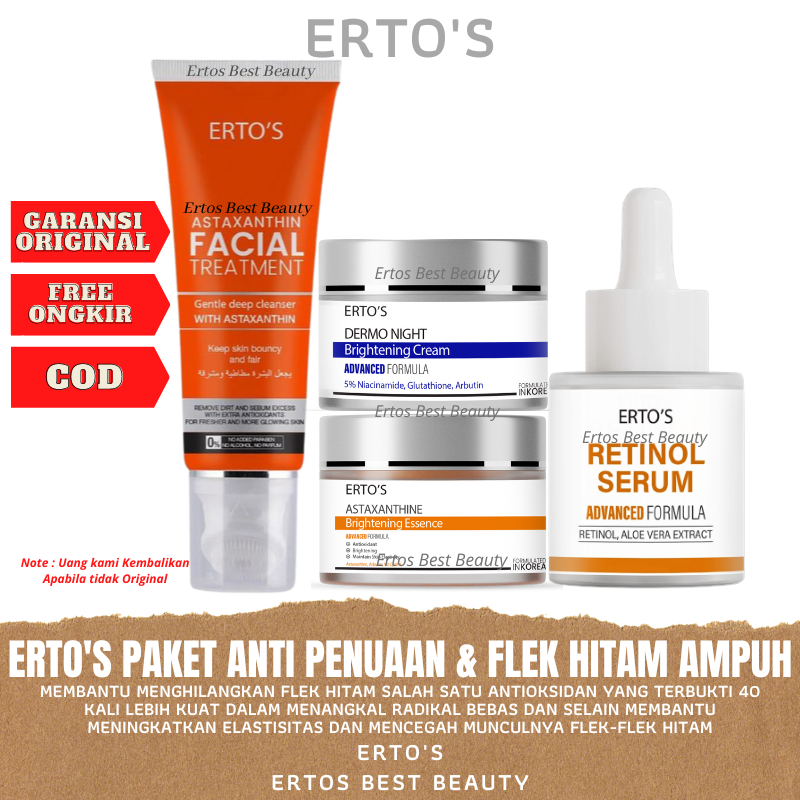 Jual Ertos Paket Anti Penuaan Dini & Penghilang Flek Hitam Di Wajah ...