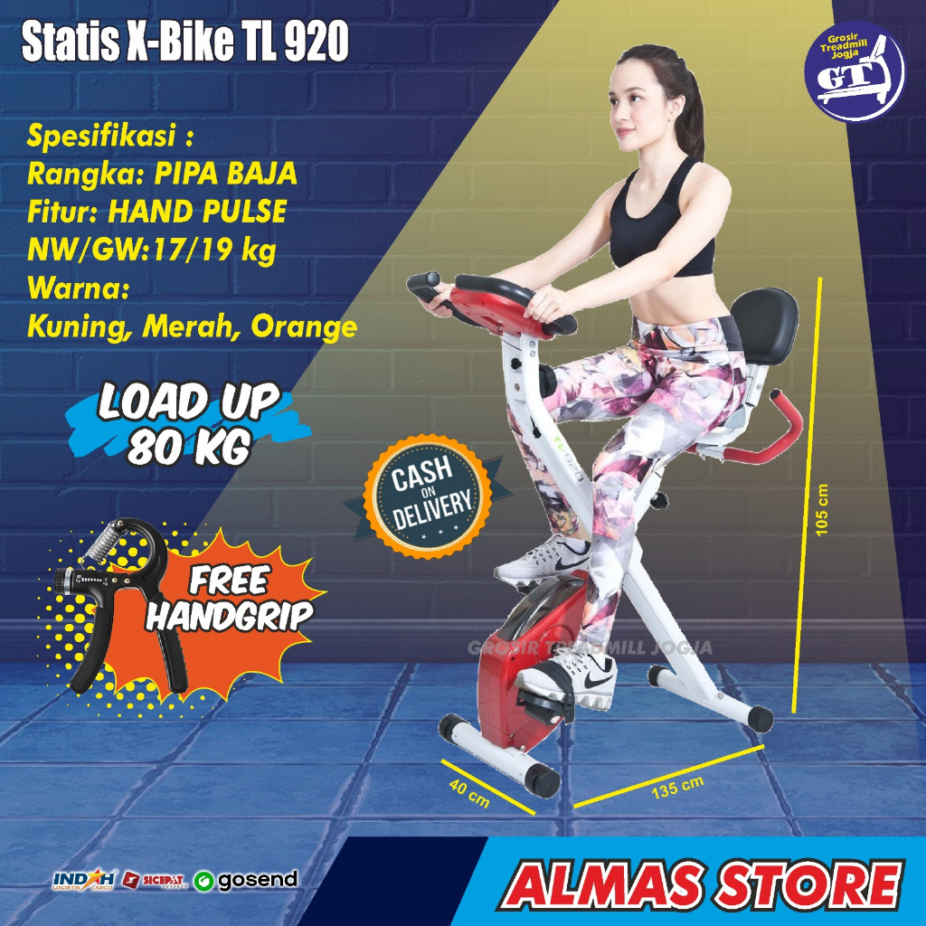 Jual Sepeda Statis X Bike Fitness Olahraga Gym Static Dirumah Lipat ...