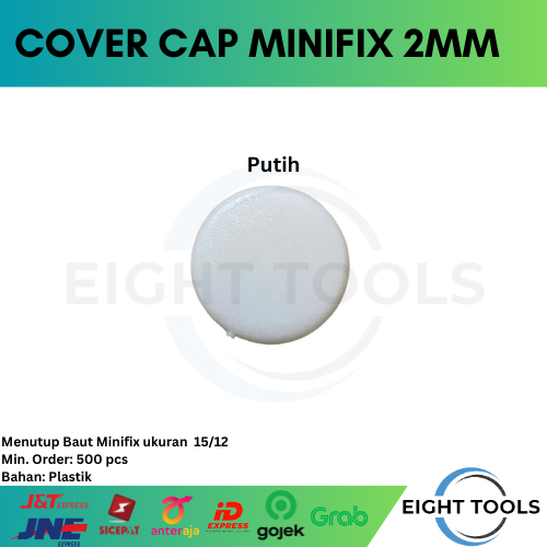 Jual Tutup minifix / cover cap minifix 2 mm / Tutup Minifix Plastik