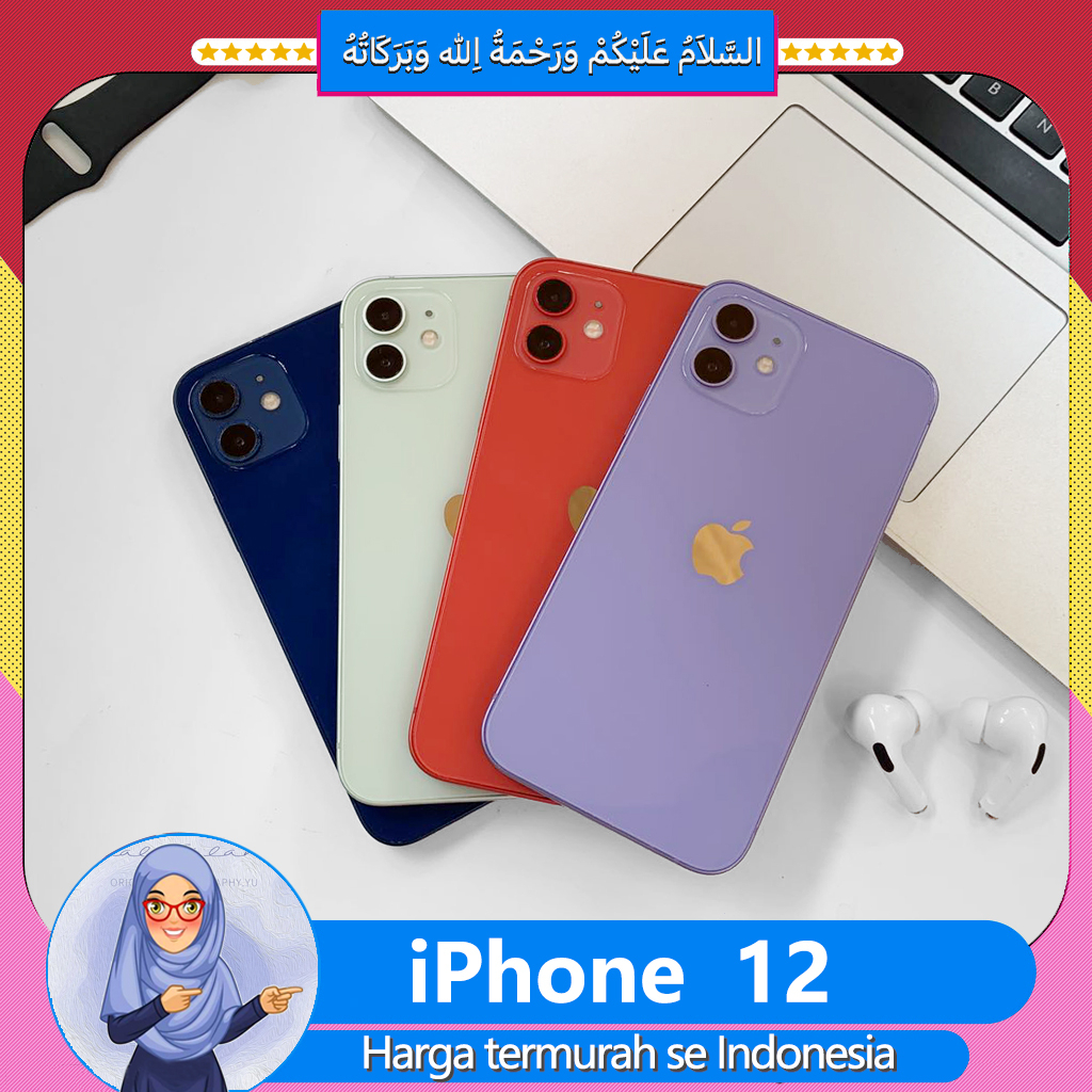 Jual iPhone 12 256GB/128GB/64GB Second Original 100% Fullset Like New