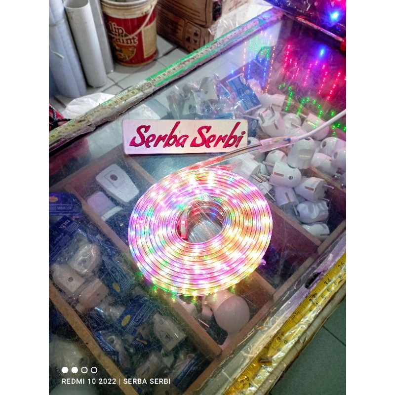 Jual (LAMPU SELANG RAINBOW + COLOKAN) Lampu selang hiasan led strip ...