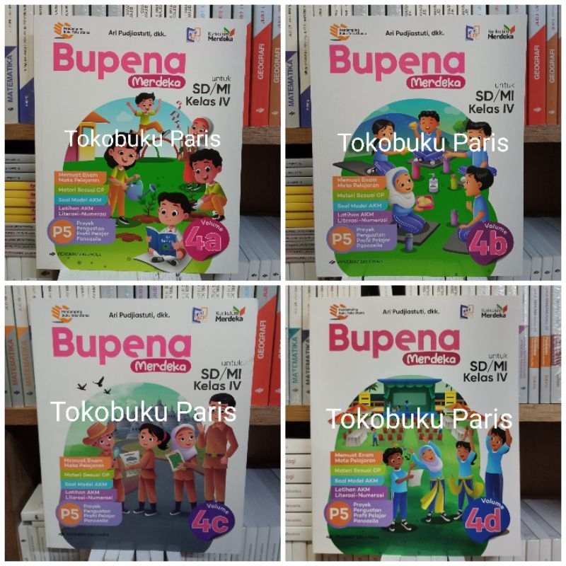 Jual ORI Buku Siswa Bupena Sd/mi Kelas 4A 4B 4C 4D Kurikulum Merdeka ...