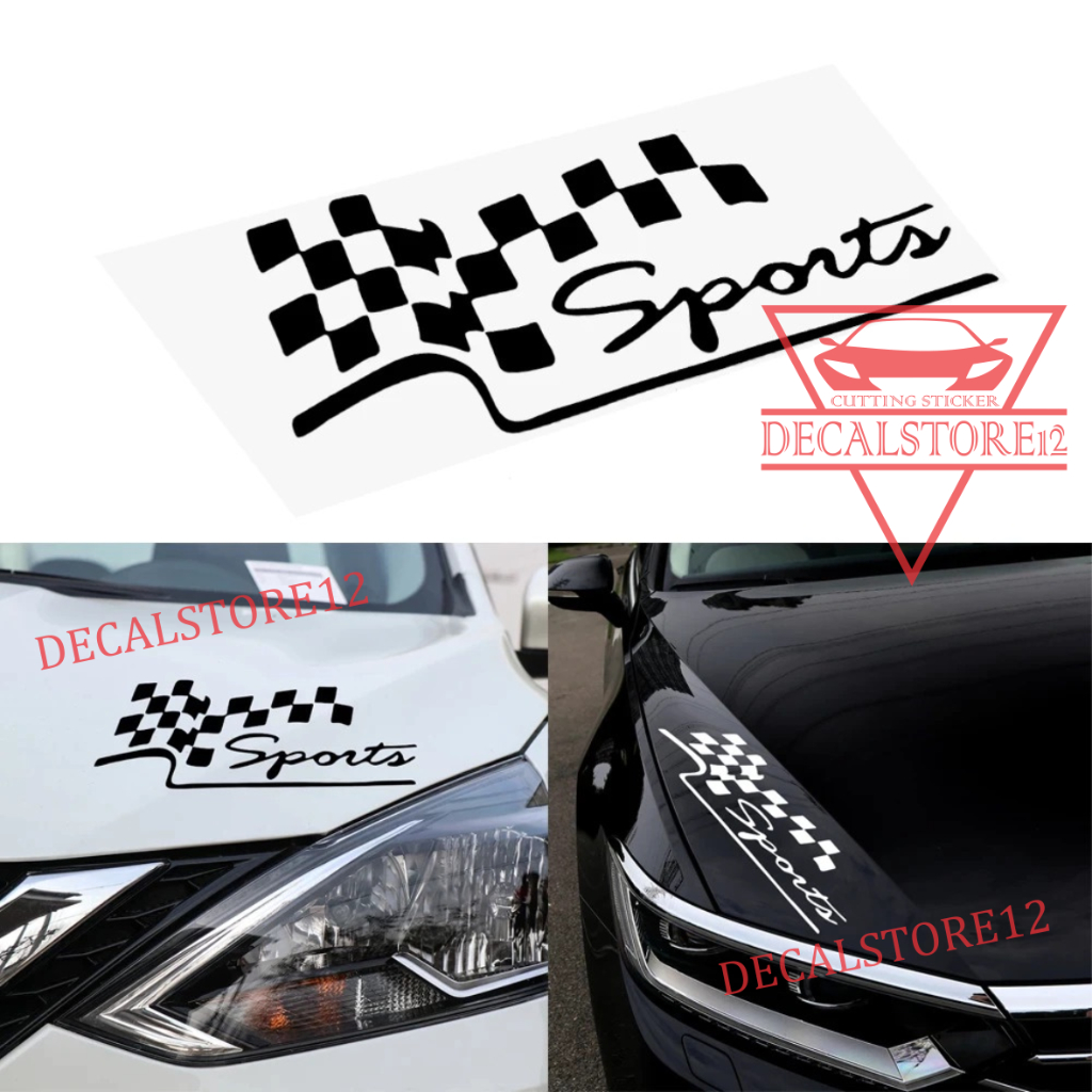 Jual Stiker sticker sport stiker new sport kap mobil | Shopee Indonesia