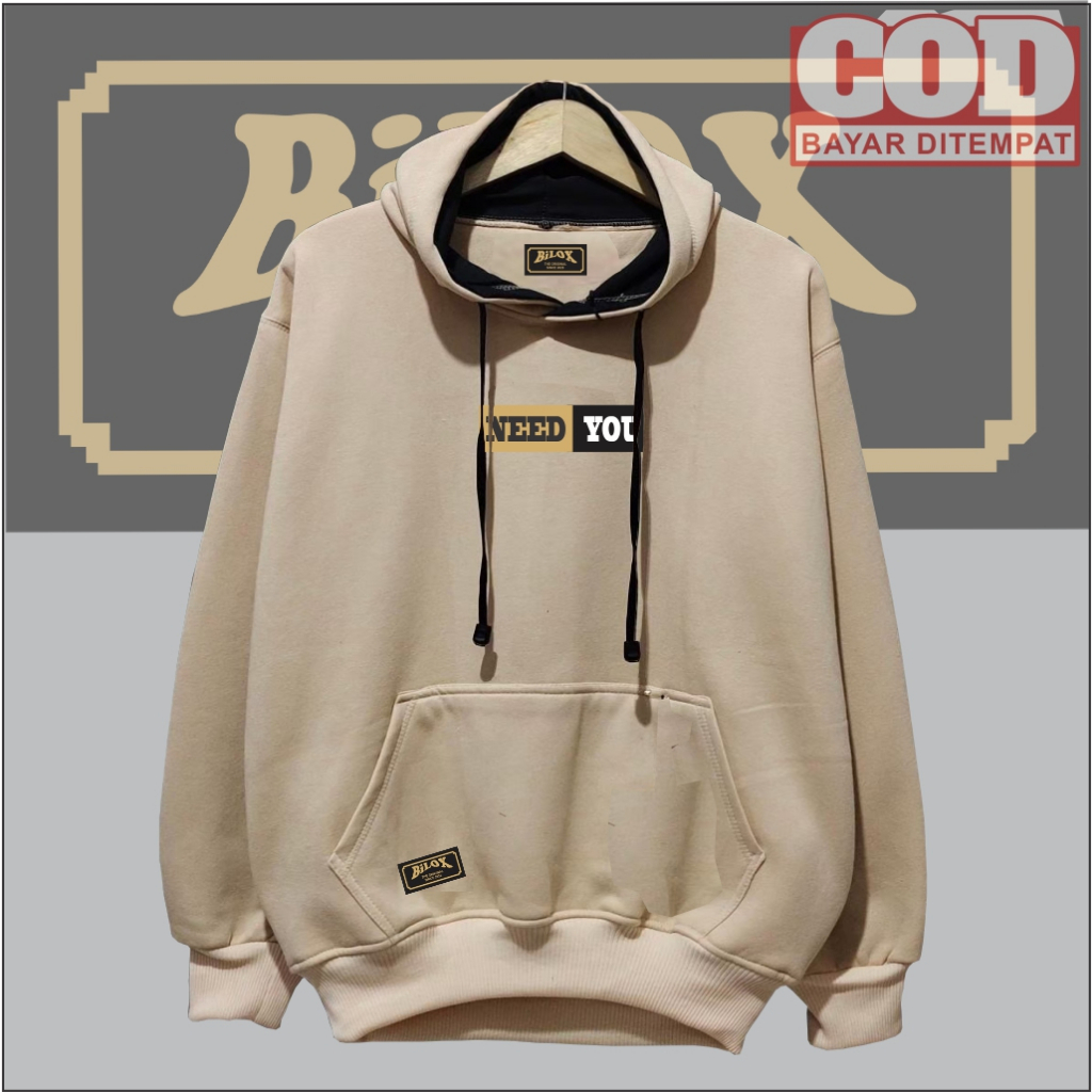 Hoodie Sweater Pria Wanita Distro Warna Cream Hodi Murah Jaket Tebal  Authentic Terbaru 2023 Keren Hodie Unisex Switer Hode Denim Sablon List  Need You