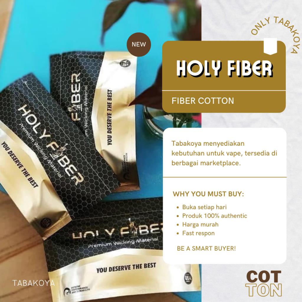 Jual COTTON HOLY FIBER 100 AUTHENTIC BY HOLY JUICE USA Shopee Indonesia