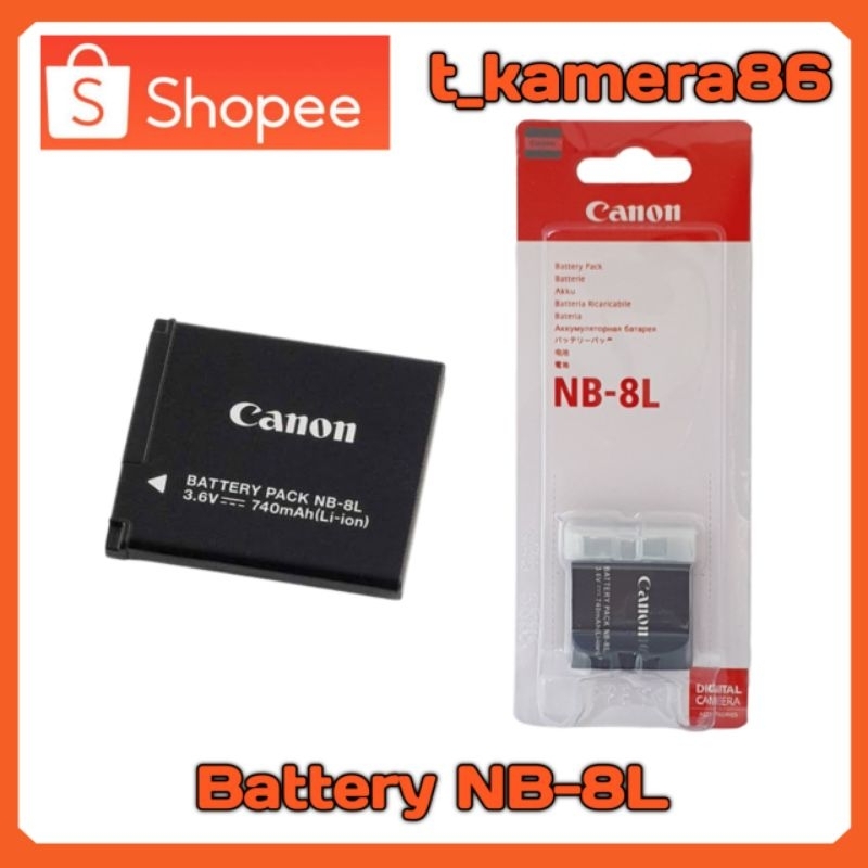 Caricabatteria USB (senza cavo/adattatori) per Canon NB-8L / PowerShot A2200, A3200 IS, A3300 IS, A3350 IS
